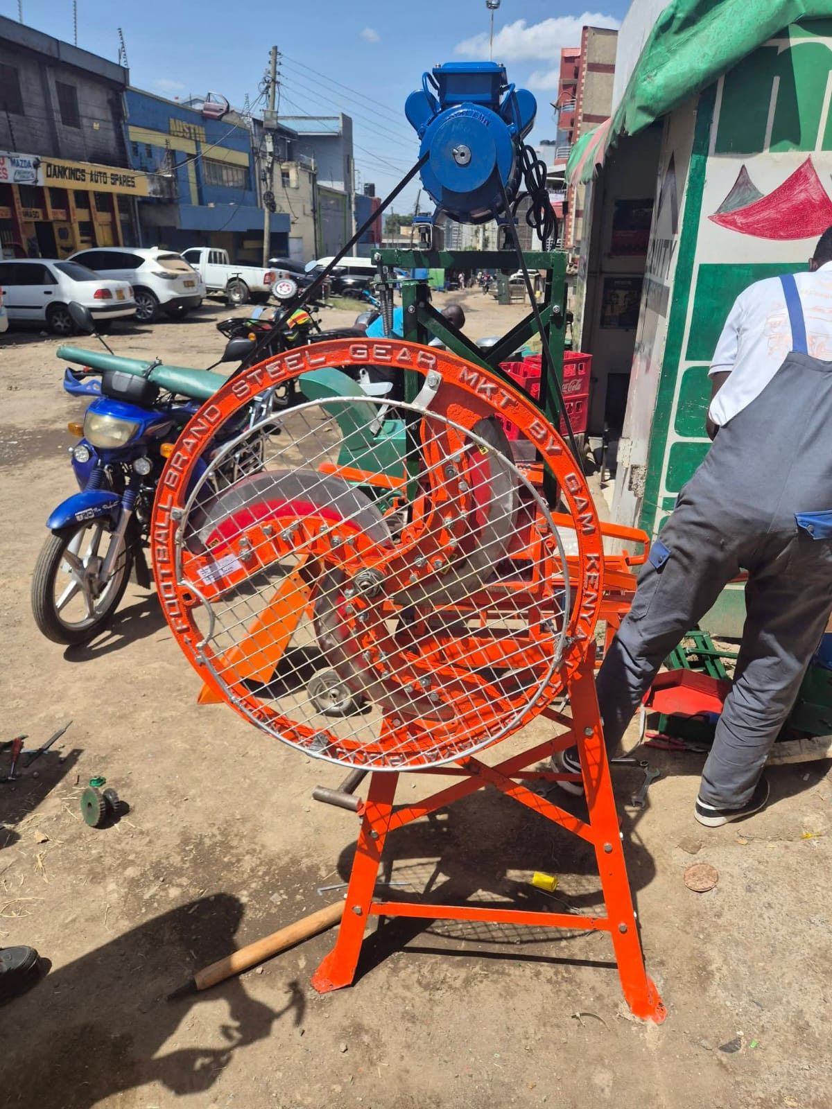 3 BLADE CHAFF CUTTER 2 ROLLER (2HP ELECTRIC MOTOR)