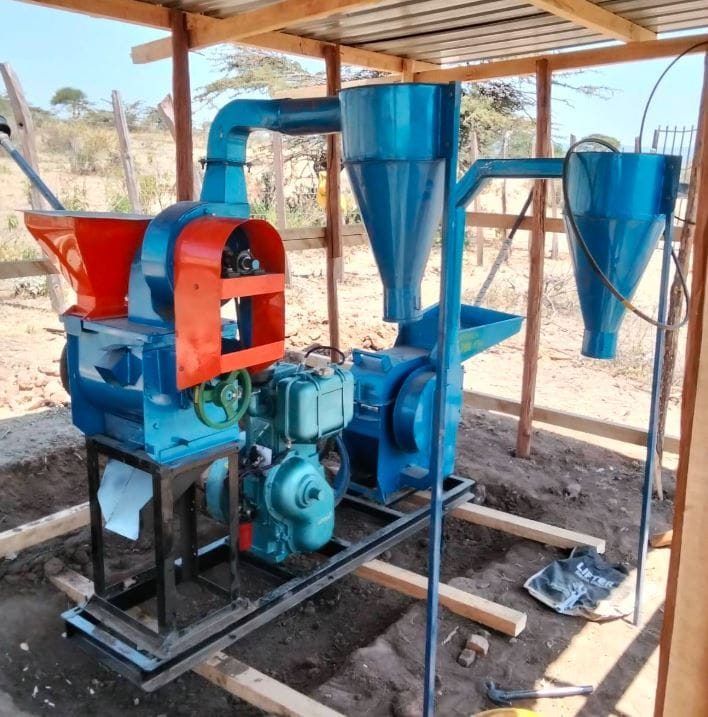 GM25 Grade 1 Posho Mill Set (10HP Indian Diesel Engine)